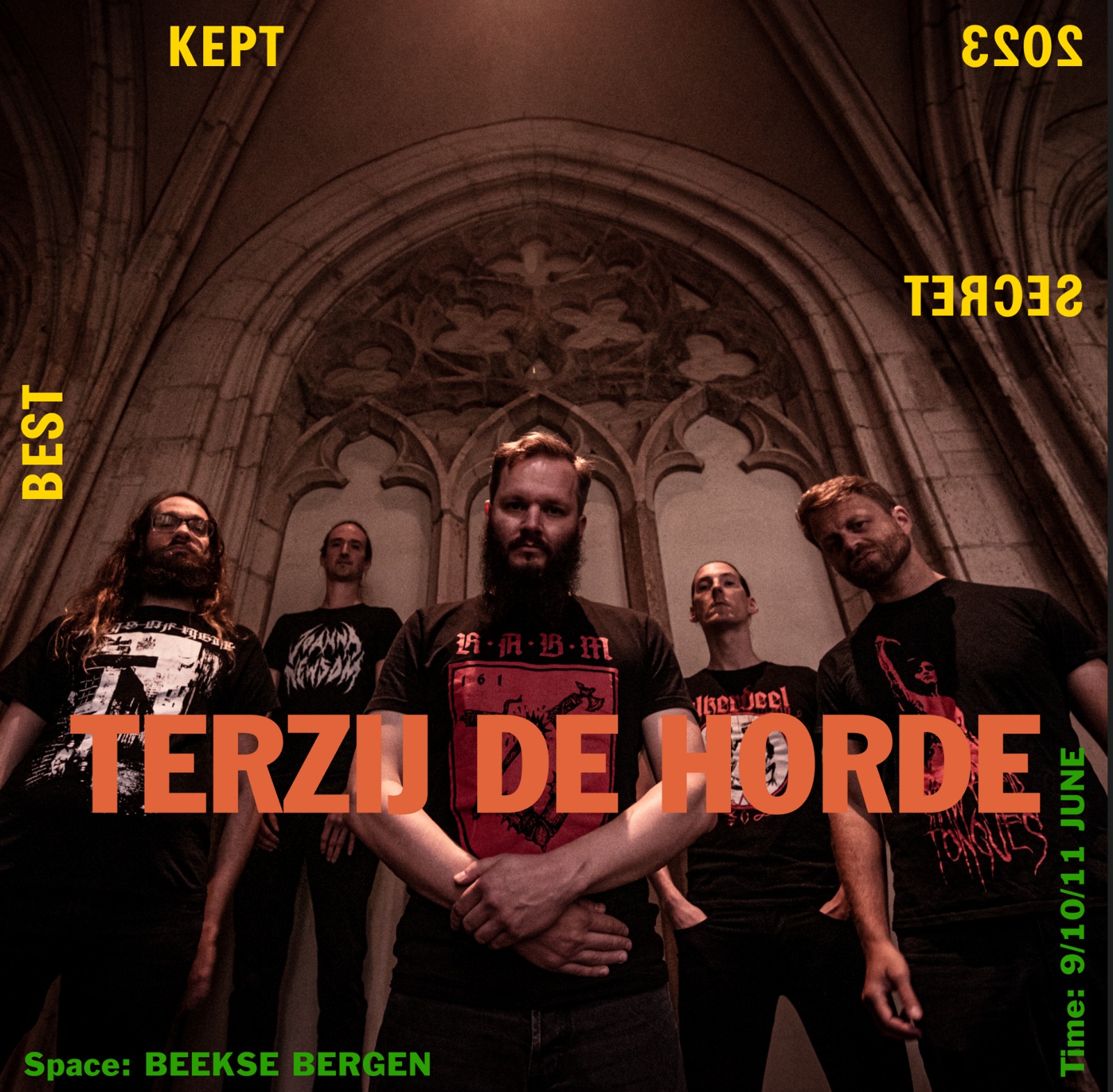 Best Kept Secret 2023 Terzij de Horde announcement poster